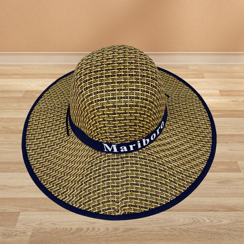 Rankų darbo šiaudinė kepurė šiaudinė raištelė Užsegimas vakarietiška kaubojiška kepurė su apvaliu kupolu Patogi moteriška vasaros paplūdimio kepurė nuo saulės lauko reikmenys