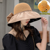 Γυναικείο καλοκαιρινό αντηλιακό καπέλο πτυσσόμενο με μεγάλο γείσο Αντι-UV αντηλιακή σκιά Καπέλο προστασίας προσώπου Γυναικείο καπέλο πεζοπορίας σε εξωτερικούς χώρους Camp Travel Beach