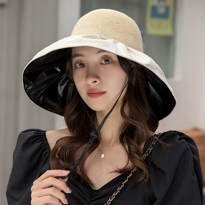 Γυναικείο καλοκαιρινό αντηλιακό καπέλο πτυσσόμενο με μεγάλο γείσο Αντι-UV αντηλιακή σκιά Καπέλο προστασίας προσώπου Γυναικείο καπέλο πεζοπορίας σε εξωτερικούς χώρους Camp Travel Beach