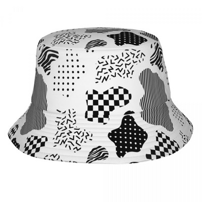 Ämbrikübar Psühhedeelsed võluseened 80ndate 90ndate kummist pardi lehmaleht Pakendatav lai rand päikesekalur meestele ja naistele