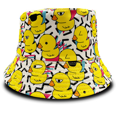 Ämbrikübar Psühhedeelsed võluseened 80ndate 90ndate kummist pardi lehmaleht Pakendatav lai rand päikesekalur meestele ja naistele