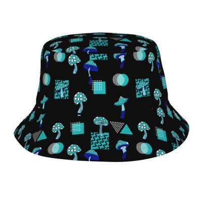 Ämbrikübar Psühhedeelsed võluseened 80ndate 90ndate kummist pardi lehmaleht Pakendatav lai rand päikesekalur meestele ja naistele