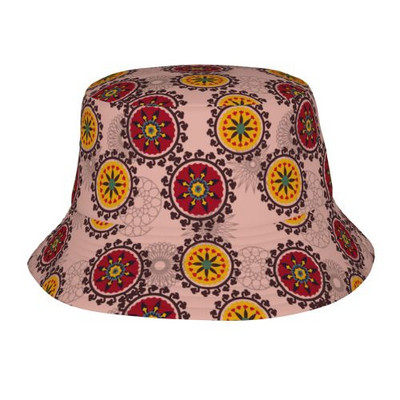 Ämbrikübar Psühhedeelsed võluseened 80ndate 90ndate kummist pardi lehmaleht Pakendatav lai rand päikesekalur meestele ja naistele