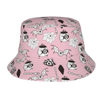 Ämbrikübar Psühhedeelsed võluseened 80ndate 90ndate kummist pardi lehmaleht Pakendatav lai rand päikesekalur meestele ja naistele