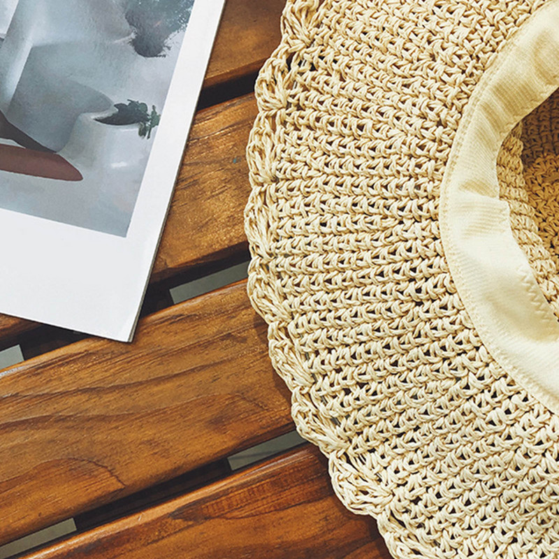 Καπέλο παραλίας Γυναικεία Καλοκαιρινή Έκδοση Ευέλικτο καπέλο αντηλιακής ακτινοβολίας Great Sailing Along The Sea Grass Hat αντηλιακό καπέλο για άνδρες αγόρια Καπέλο παραλίας