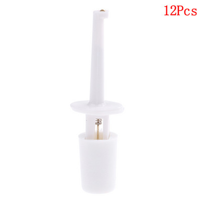 10/12 tk Mini ühe testkonksuklambri testsond elektrooniliseks testimiseks IC-haarats, suur ümmargune krokodilliklambri konksu testklamber