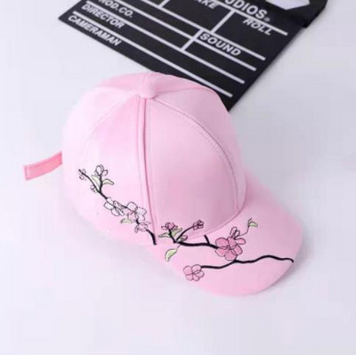 Tikandid lilledega naiste müts valge must reguleeritav pesapallimüts Kevadsuvi õues päikesekaitse Snapback mütsid naistele