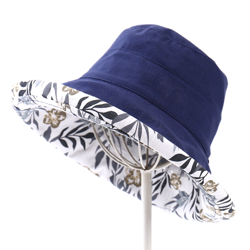 2022 Pălărie de găleată pliabilă Pălărie de soare de vară pentru femei, fete, cu două fețe, pălărie de pescar, șapci cu boruri largi, anti-UV