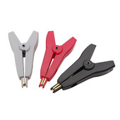 2tk 5A lame vasest krokodilliklamber 52mm LCR vasest messingist alligaatori klambrikaabel aku metallist testklambrid must punane hall