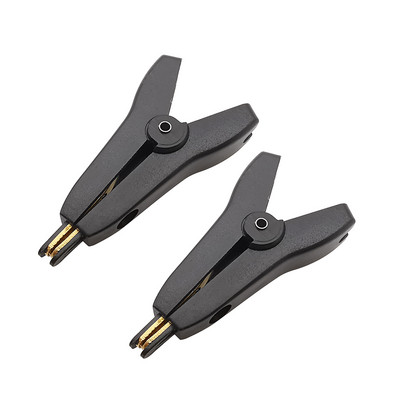 2tk 5A lame vasest krokodilliklamber 52mm LCR vasest messingist alligaatori klambrikaabel aku metallist testklambrid must punane hall