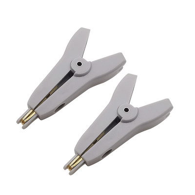 2tk 5A lame vasest krokodilliklamber 52mm LCR vasest messingist alligaatori klambrikaabel aku metallist testklambrid must punane hall