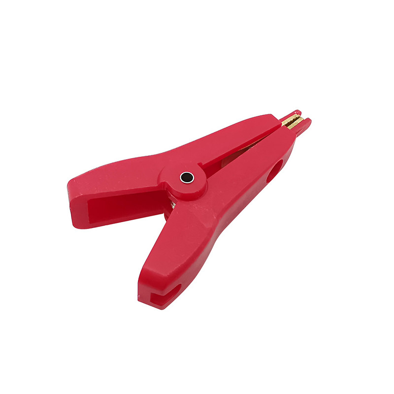 2tk 5A lame vasest krokodilliklamber 52mm LCR vasest messingist alligaatori klambrikaabel aku metallist testklambrid must punane hall