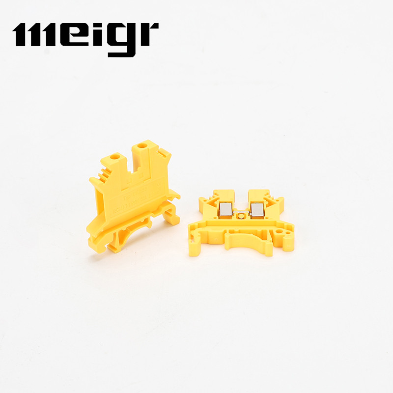 10Pcs UK 2.5 Cable Connector 2.5B Βιδωτή σύνδεση Electr Termin 2.5mm² Wire Electrical Connector Din Rail Terminal Block UK2.5B