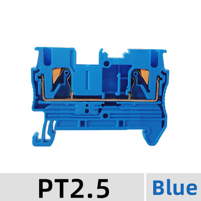 Μπλοκ ακροδεκτών 1/5/10PCS Din Rail PT-2.5 Μπλοκ ακροδεκτών ελατηρίου αγωγού ηλεκτρικού καλωδίου χωρίς βίδες