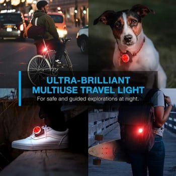 Комплект USB акумулаторни светлини за велосипед, супер ярък преден фар и заден LED велосипеден фар, 650 mah, 4 опции за светлинен режим