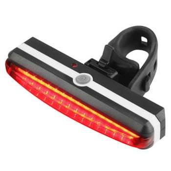 F1FD Φωτεινό φως ποδηλάτου USB Επαναφορτιζόμενο πίσω φως υψηλής έντασης πίσω