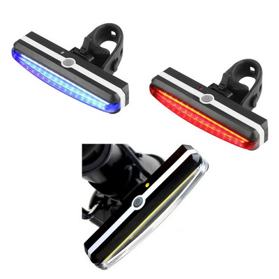 F1FD Lumină strălucitoare pentru bicicletă, reîncărcabilă prin USB, spate, de înaltă intensitate