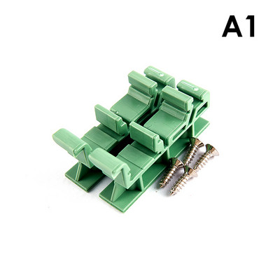 Нов PCB 25 mm адаптер за монтаж на DIN шина Държач за скоба за печатна платка Щипки за носач Основа за монтаж на панел Държач за печатни платки 1 комплект