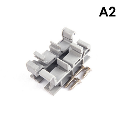 Нов PCB 25 mm адаптер за монтаж на DIN шина Държач за скоба за печатна платка Щипки за носач Основа за монтаж на панел Държач за печатни платки 1 комплект