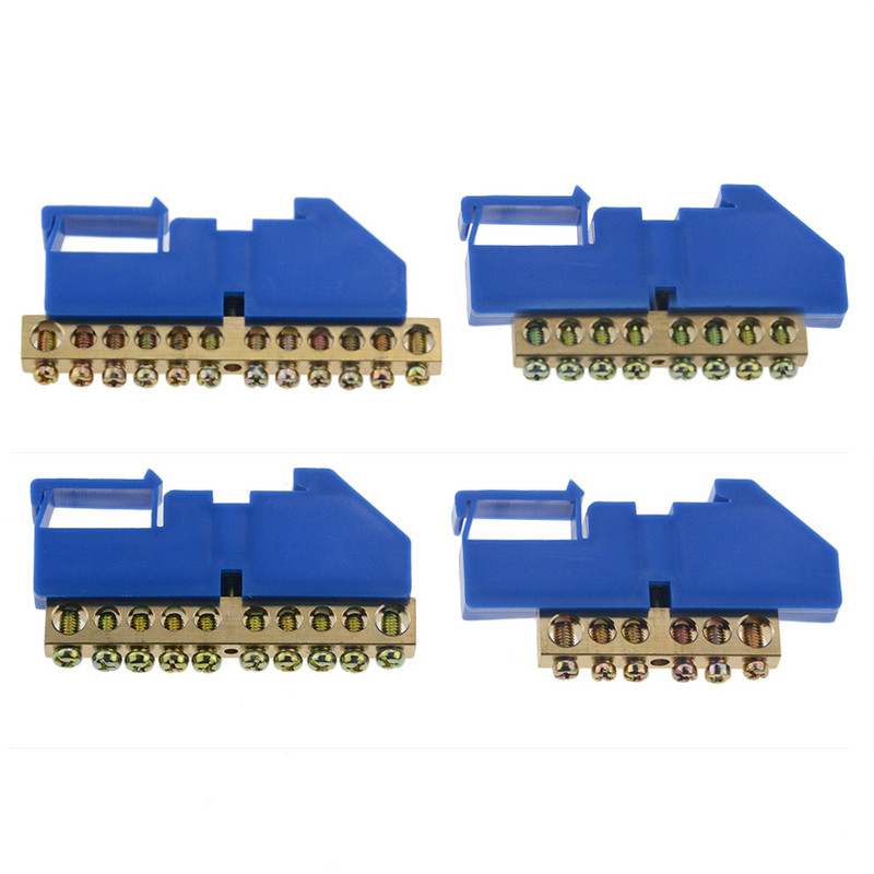 2 buc cutie de distribuție șină bloc terminale ignifug din plastic fire arc bloc terminal conector terminal 6 8 10 12 găuri