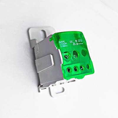 1 tk Din-siiniga UKK80A klemmiplokk 1 paljudes väljundi jaotuskarbis universaalne elektrijuhtme pistik punane kollane sinine roheline