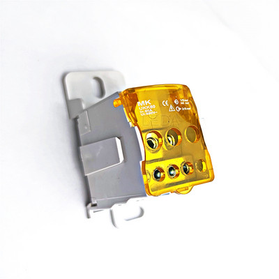 1 tk Din-siiniga UKK80A klemmiplokk 1 paljudes väljundi jaotuskarbis universaalne elektrijuhtme pistik punane kollane sinine roheline