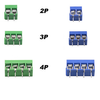 5PCS/Lot KF301-5.0-2P KF301-3P KF301-4P Стъпка 5.0mm прав щифт 2P 3P 4P винт PCB клемен блок конектор