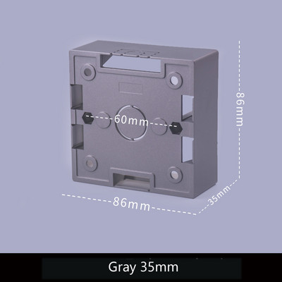 5 TK 86 tüüp 50 mm süvendatud universaalne pinnale paigaldatav alumine karbi pistikupesa lüliti seinale paigaldatav harukarp Kuld hall must valge