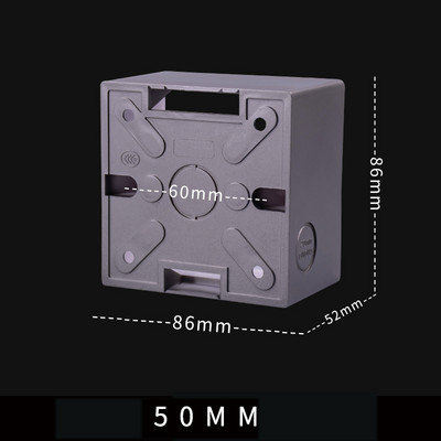 5 TK 86 tüüp 50 mm süvendatud universaalne pinnale paigaldatav alumine karbi pistikupesa lüliti seinale paigaldatav harukarp Kuld hall must valge