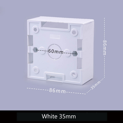 5 TK 86 tüüp 50 mm süvendatud universaalne pinnale paigaldatav alumine karbi pistikupesa lüliti seinale paigaldatav harukarp Kuld hall must valge