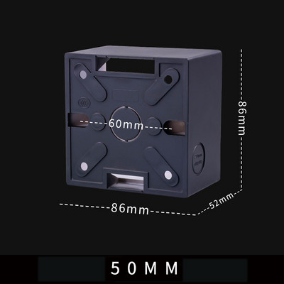 5 TK 86 tüüp 50 mm süvendatud universaalne pinnale paigaldatav alumine karbi pistikupesa lüliti seinale paigaldatav harukarp Kuld hall must valge