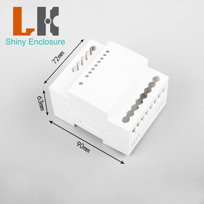 Läbipaistev plastist tööstusliku juhtkarbi paneeli korpus Din siini projekt elektrooniline DIY PCB korpus 90x72x63mm