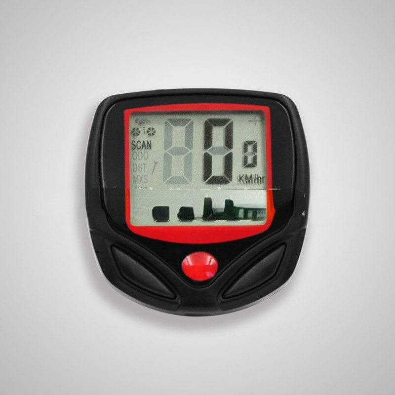 1 vnt. Neperšlampamas laidinis skaitmeninis važiavimo dviračiu spidometras Odometras Dviračių važiavimo dviračiu greičio skaitiklis Kodo lentelės dviračių priedai