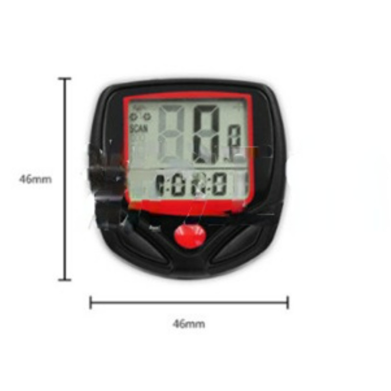 1 vnt. Neperšlampamas laidinis skaitmeninis važiavimo dviračiu spidometras Odometras Dviračių važiavimo dviračiu greičio skaitiklis Kodo lentelės dviračių priedai