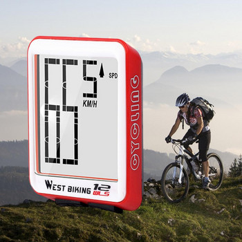 1 Σετ εύκολο στην εγκατάσταση Αντιπτωτικό αδιάβροχο ποδήλατο δρόμου βουνού Χρονόμετρο Αξεσουάρ ποδηλάτου Ταχύμετρο Υπολογιστής ποδηλάτου