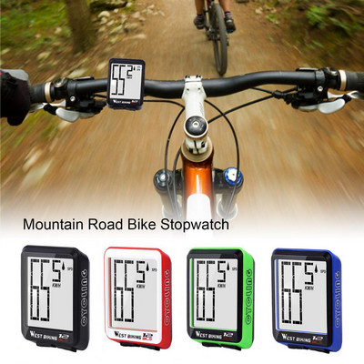 1 Set Easy to Install Anti-drop Waterproof Mountain Road Bike Stopwatch Bicycle Accessories Speedometer Bicycle Computer