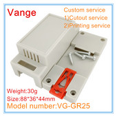 1 tk/partii din-rööpa juhtväljundkarp 88 * 36 * 44 mm ABS plastikust korpus juhtmeühenduse jaoks