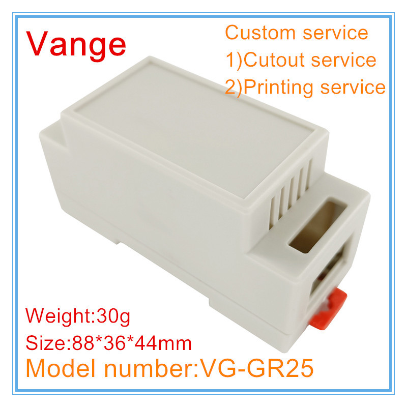 1 tk/partii din-rööpa juhtväljundkarp 88 * 36 * 44 mm ABS plastikust korpus juhtmeühenduse jaoks