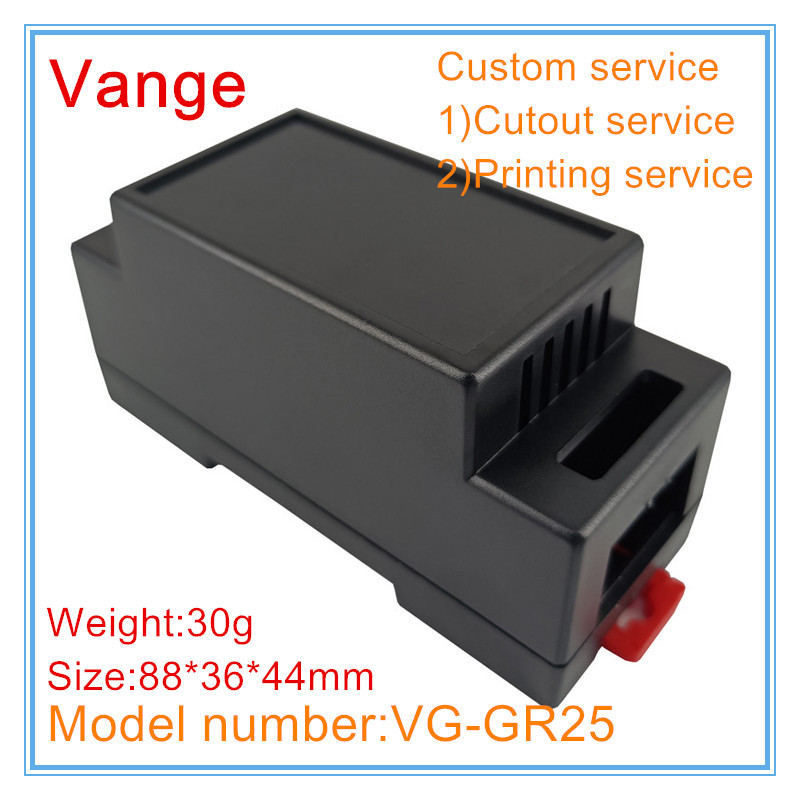 1 tk/partii din-rööpa juhtväljundkarp 88 * 36 * 44 mm ABS plastikust korpus juhtmeühenduse jaoks