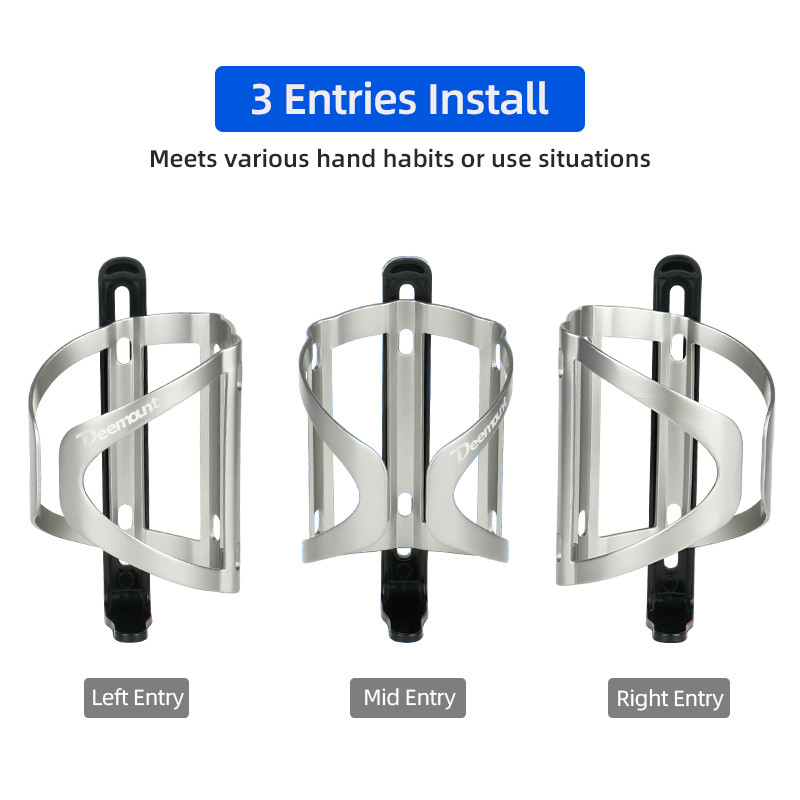 3 sisendit Reguleeritava kõrgusega jalgrattapudeli puuri kõrgus Reguleeritav MTB maanteeratta vesi 72–78 mm veekeetja hoidja alumiiniumraam