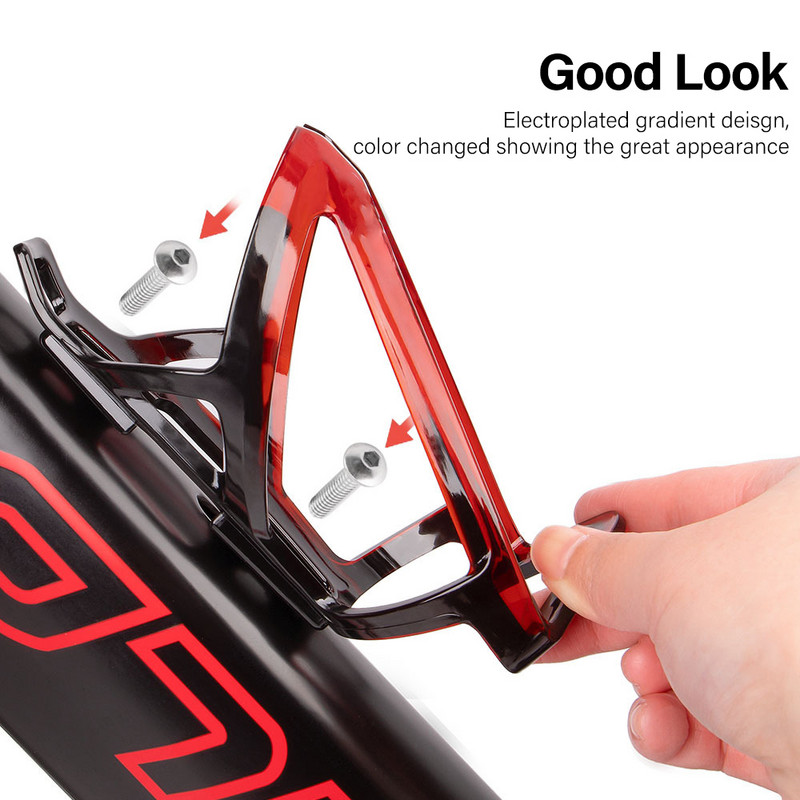 Velosipēdu pudeļu būri MTB ceļa velosipēda ūdens pudeļu turētājs Krāsains viegls velopudeļu kronšteins velosipēda aksesuārs