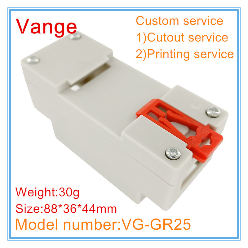 1 kom/lot kućište prekidača projektne kutije za din šinu 88*36*44 mm ABS plastična razvodna kutija za industrijsku kontrolu