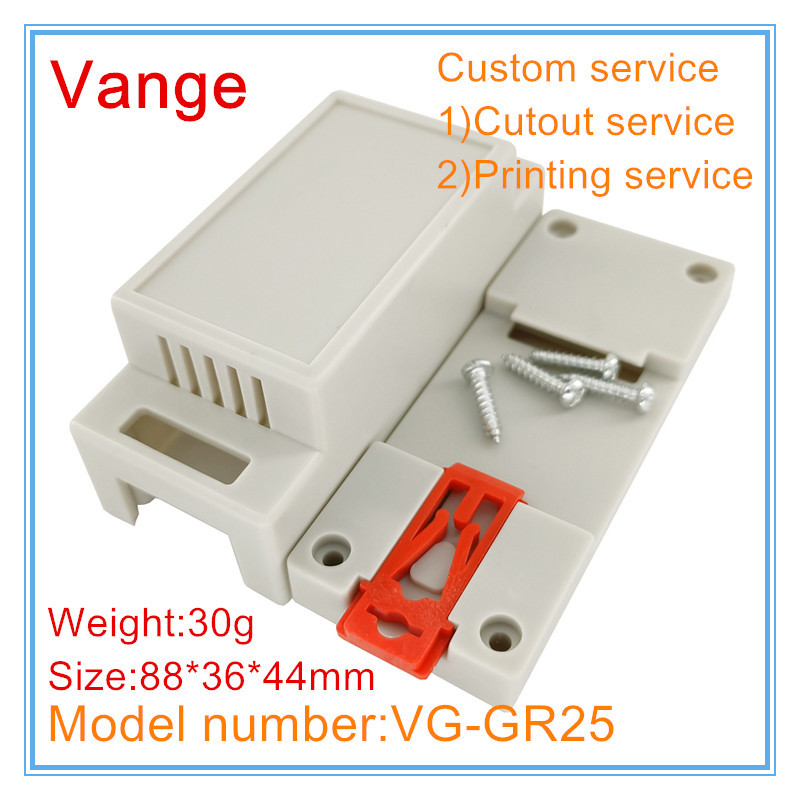 1 kom/lot kućište prekidača projektne kutije za din šinu 88*36*44 mm ABS plastična razvodna kutija za industrijsku kontrolu