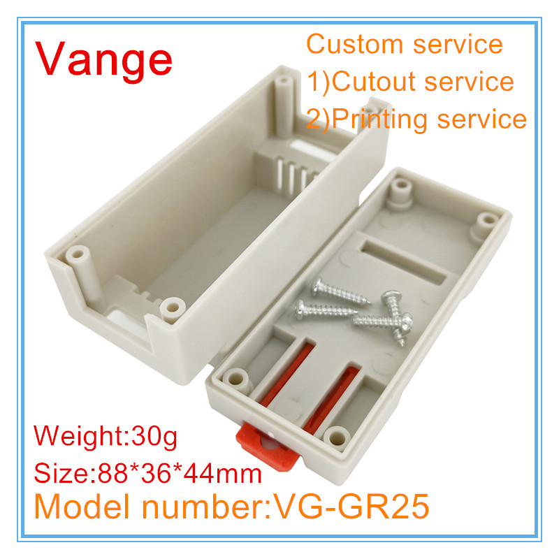 1 kom/lot kućište prekidača projektne kutije za din šinu 88*36*44 mm ABS plastična razvodna kutija za industrijsku kontrolu