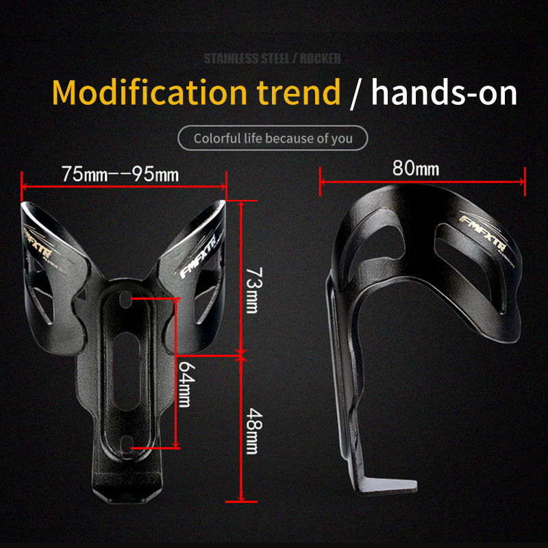 Maanteeratta joogipudeli puur Alumiiniumisulamist eemaldatav veetopsihoidja kruviga kinnitatud veekeetja kronsteini varustus kuldne