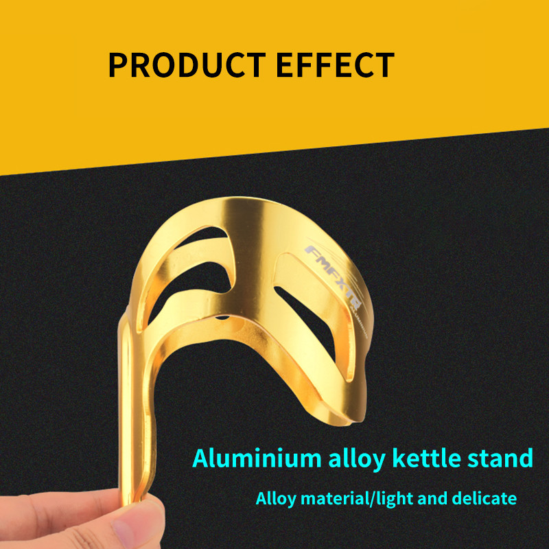 Maanteeratta joogipudeli puur Alumiiniumisulamist eemaldatav veetopsihoidja kruviga kinnitatud veekeetja kronsteini varustus kuldne