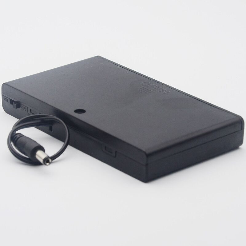 12V 8 AA държач за батерии Калъф за съхранение Пластмасов 1,5 V калъф за батерии Превключвател за ВКЛ./ИЗКЛ. с капачка за 8 X 1.5V AA батерии