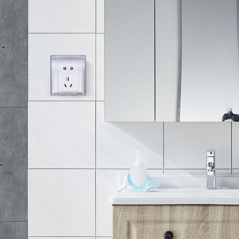 Kültéri konnektor OUNONA vízálló konnektor 86 típusú konnektor kapcsoló aljzat panel PVC átlátszó