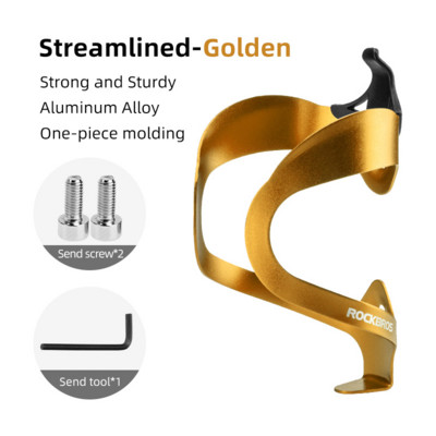 Rockbros službeni podesivi kavez za bocu za vodu Držač za bocu za MTB biciklizam od aluminijske legure Ultralaki stalak za montažu na upravljač