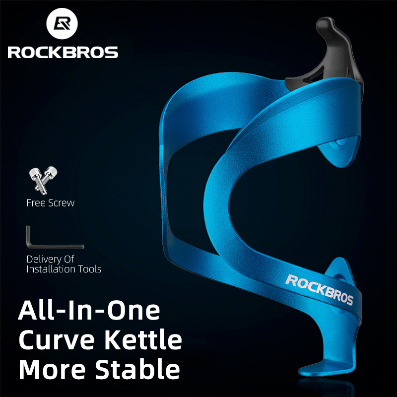 Rockbros službeni podesivi kavez za bocu za vodu Držač za bocu za MTB biciklizam od aluminijske legure Ultralaki stalak za montažu na upravljač